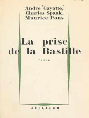 cover image of La prise de la Bastille
